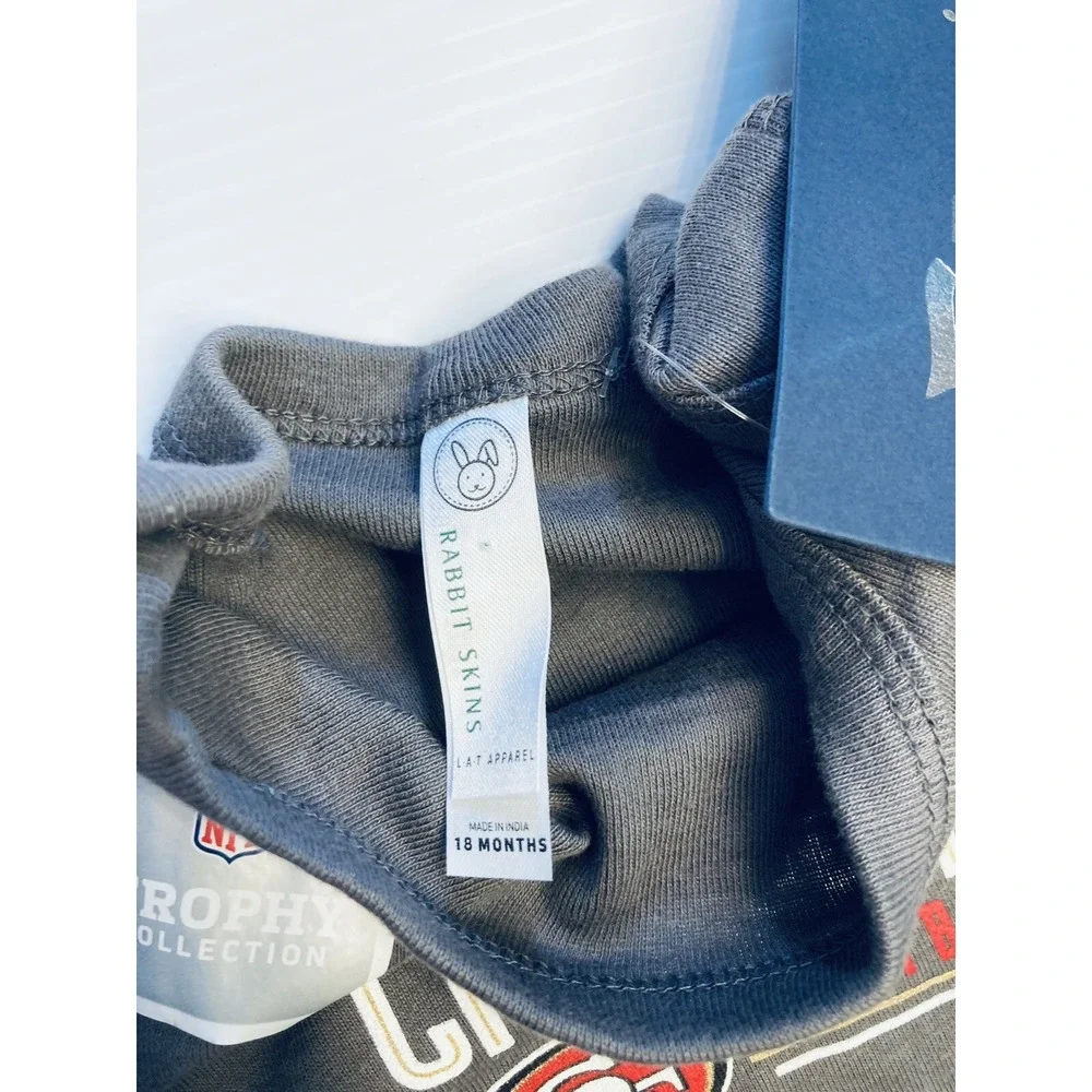 Rabbit‎ Skins San Francisco 49ers Bodysuit Baby 18M Gray NFC Champions Fanatics